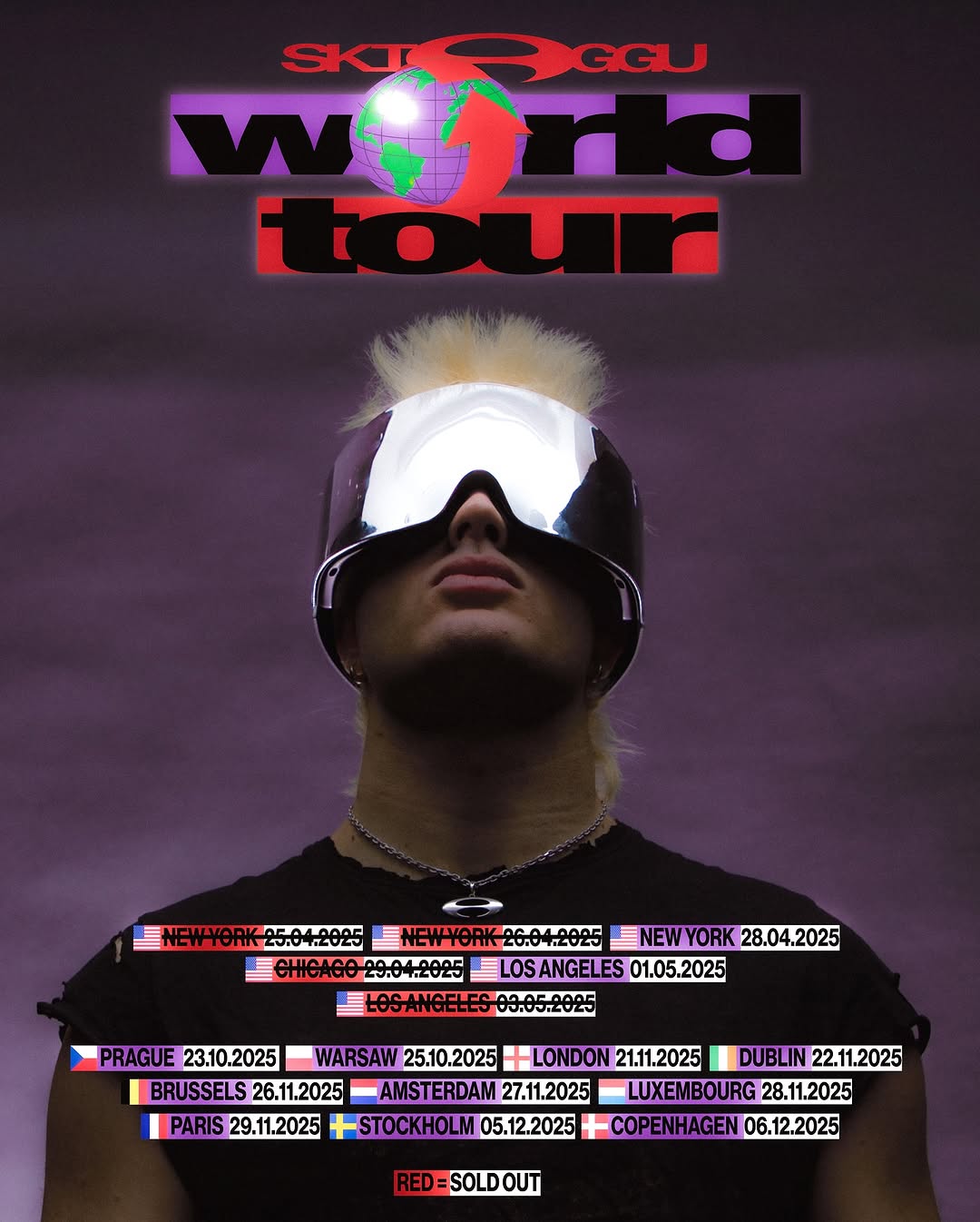 Ski Aggu World Tour Poster 2025